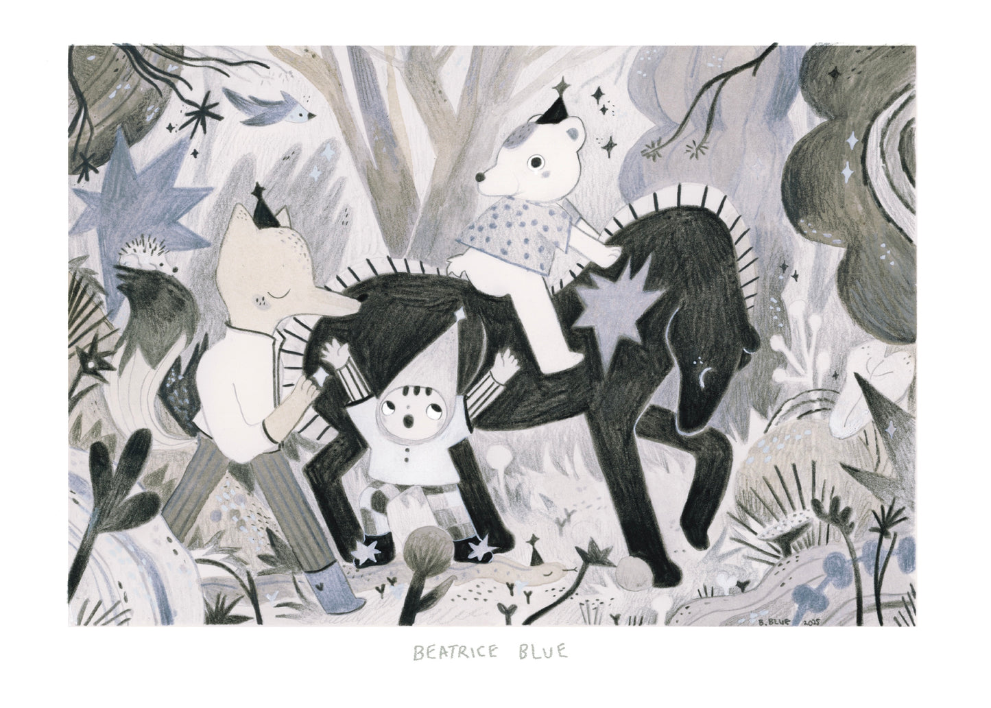 Forest parade print
