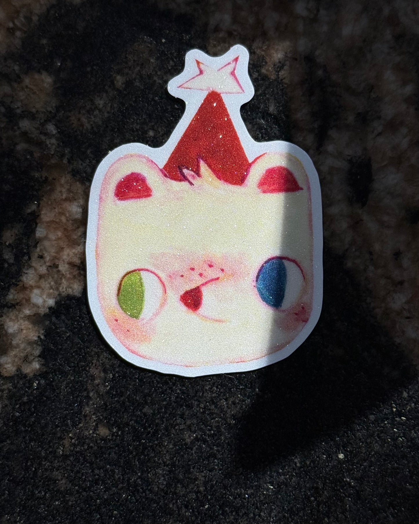 Bear! - glitter sticker