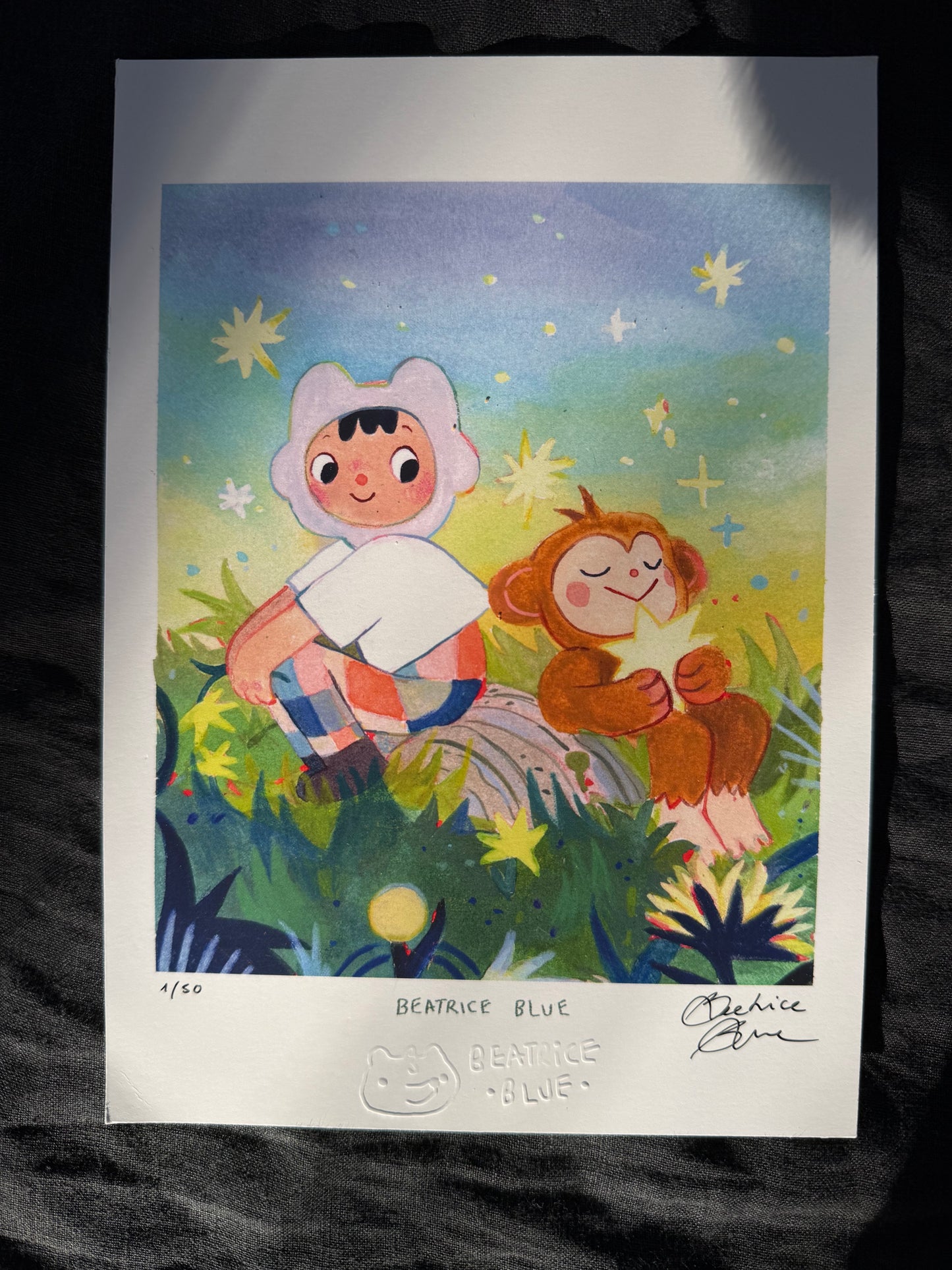Monkey and me - print