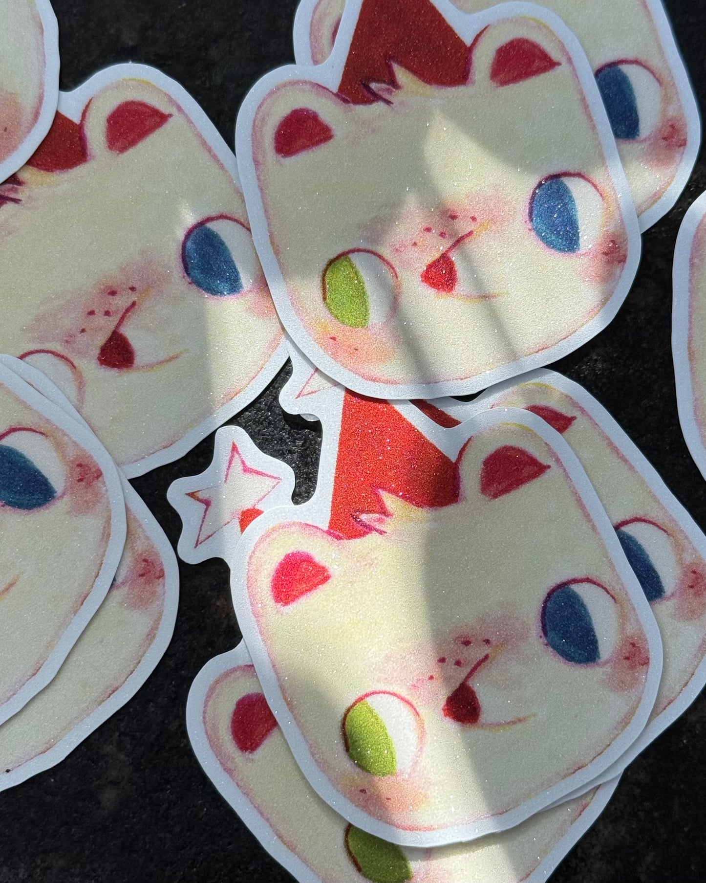 Bear! - glitter sticker