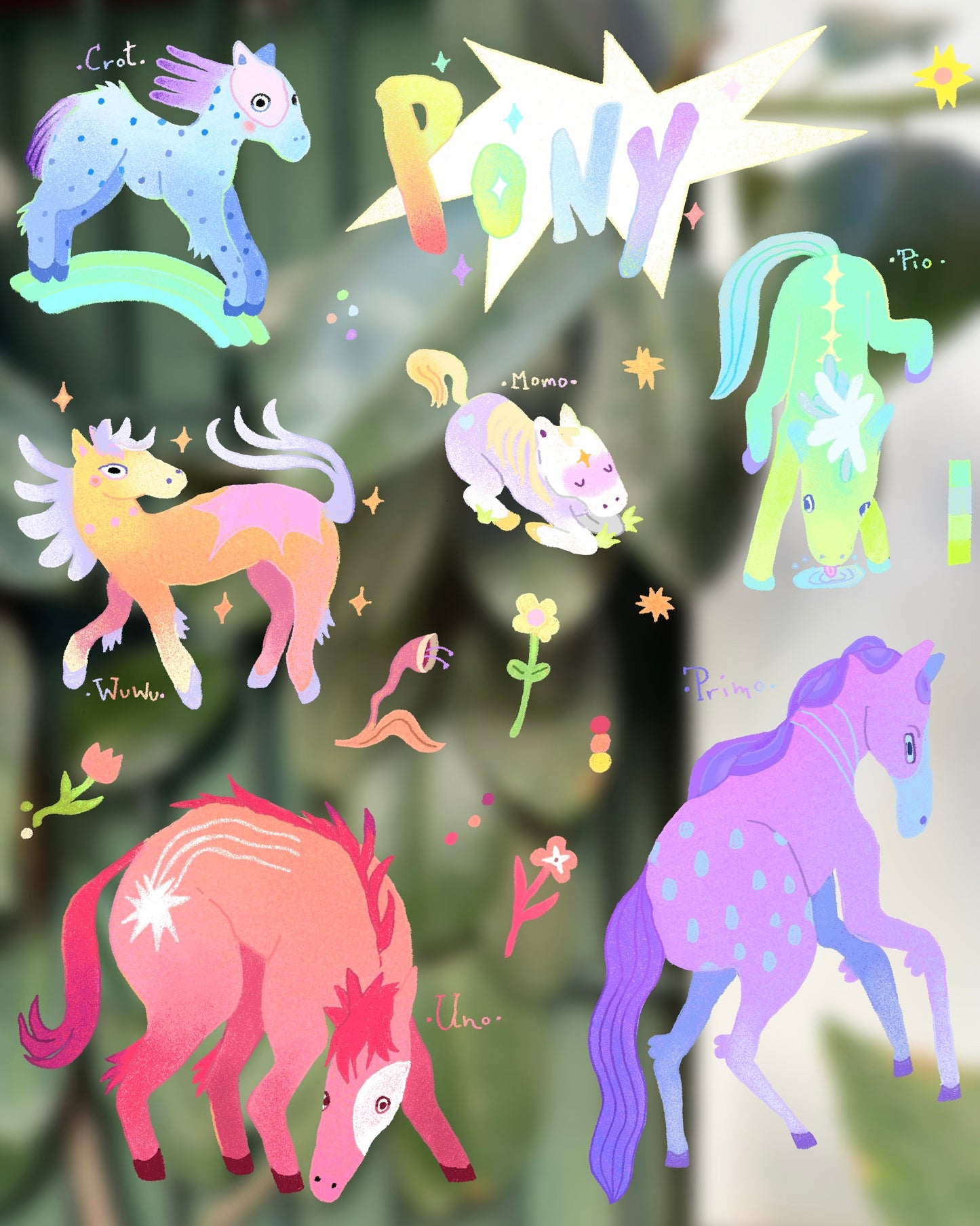 PONY - Sticker sheet!